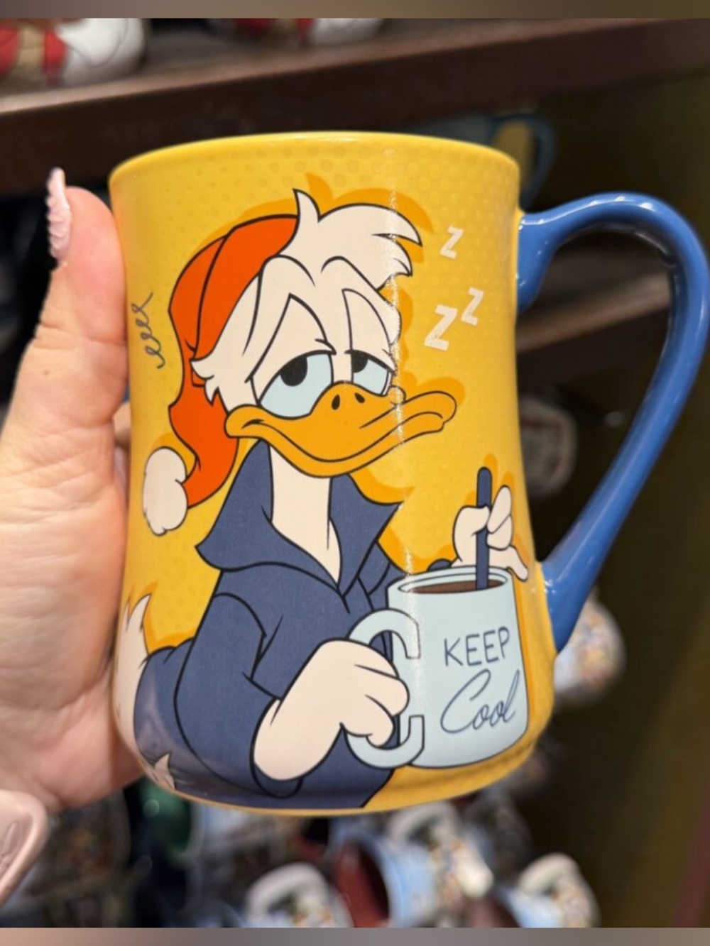 2026 Disney Parks Disney World Donald Duck Too Tired To Be Angry Mug New